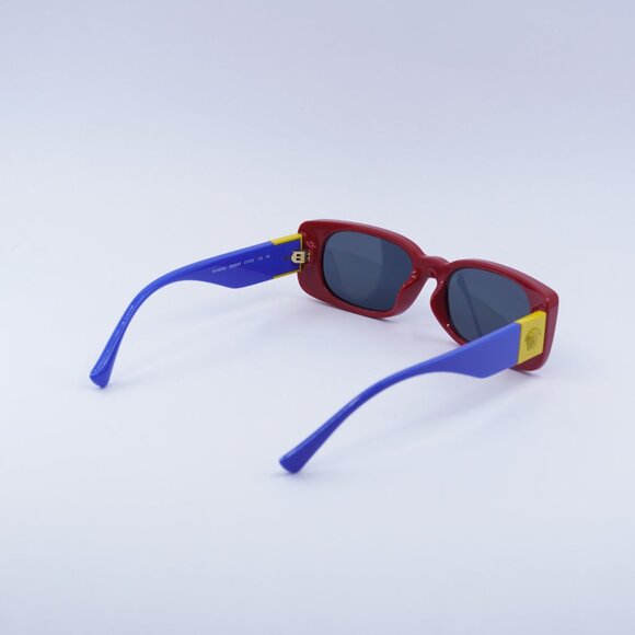 Versace Kids VK4003U 506587 Sunglasses Red Rectangle Frame, Grey Lenses - Picture 5 of 9
